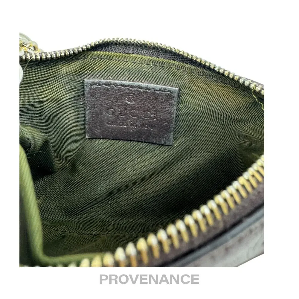 🔴 Gucci Key Pouch Cles - Chocolate Guccissima Leather - Picture 6 of 7